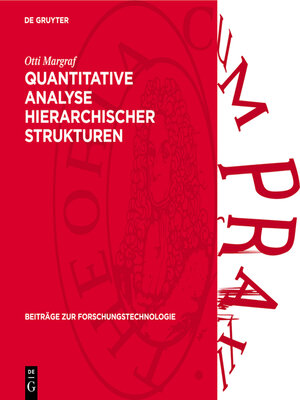 cover image of Quantitative Analyse hierarchischer Strukturen